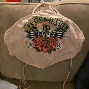 Fashion Nova open back Legendary cropped halter top